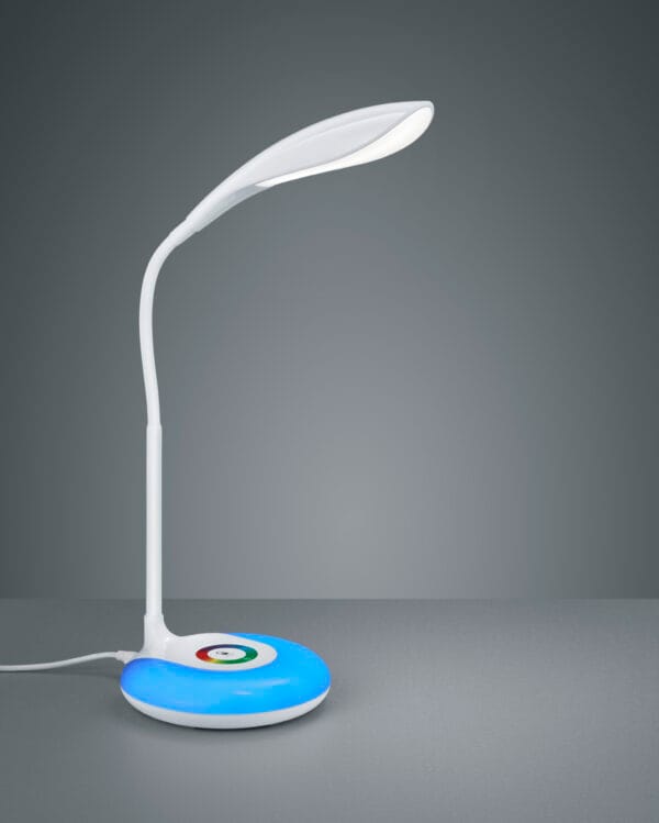Lampe de bureau LED blanche