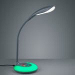 Lampe de bureau LED grise