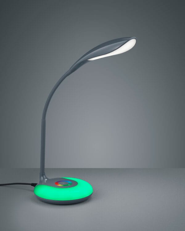 Lampe de bureau LED grise