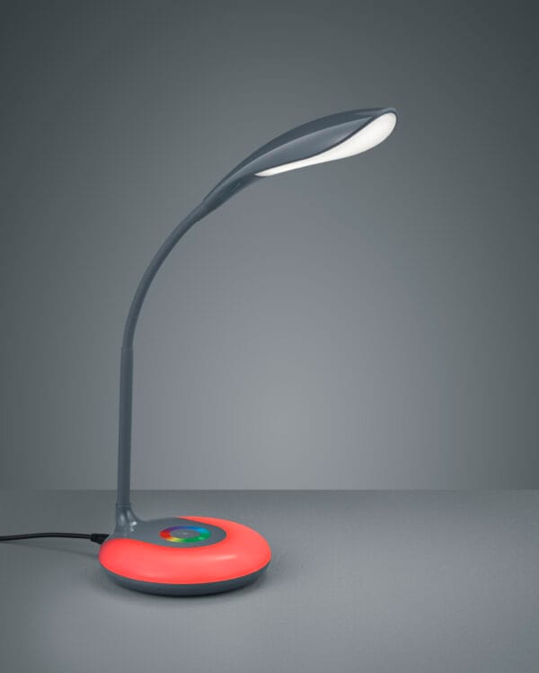 Lampe de bureau LED grise – Image 2