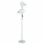 Lampadaire POLLY argent 2 lumières