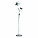 Lampadaire POLLY noir 2 lumières