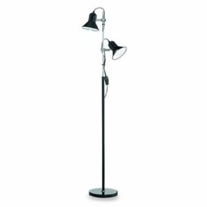 Lampadaire POLLY noir 2 lumières