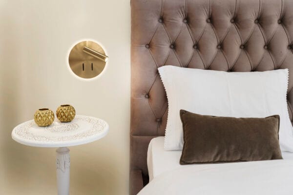 Applique liseuse LED double métal doré – Image 2