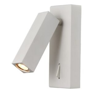 Applique liseuse LED métal blanc