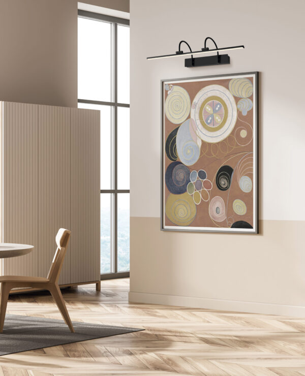 Applique de tableau LED métal décor noir – Image 2