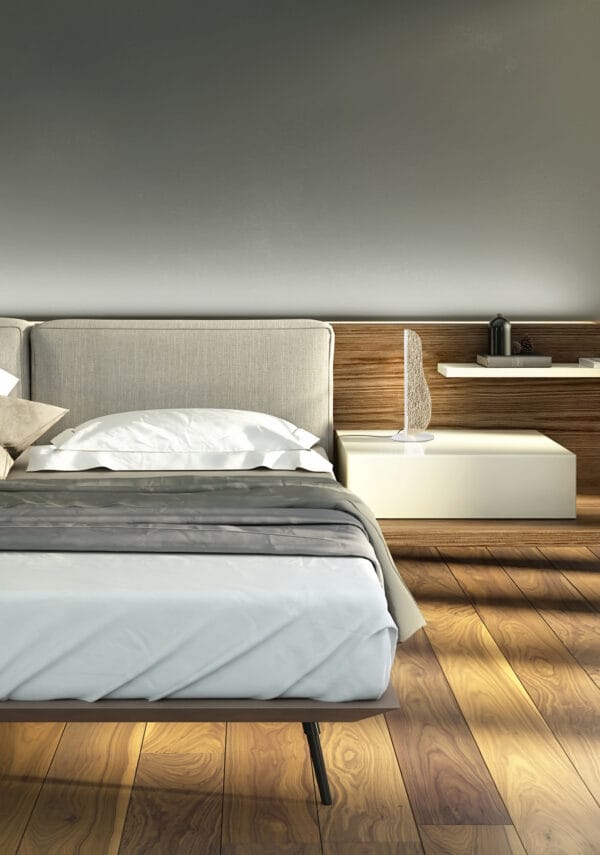 Lampe LED métal blanc acrylique décoré – Image 2