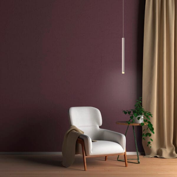 Suspension LED métal blanc – Image 2