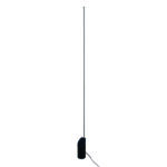 Lampadaire LED métal et marbre noir