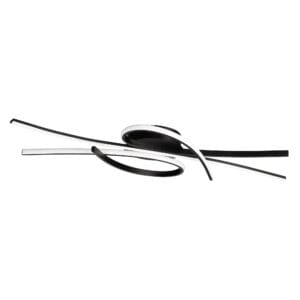 Plafonnier LED métal noir