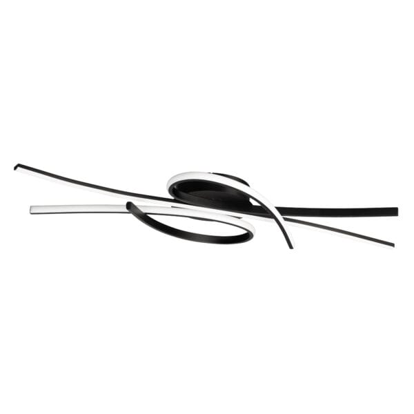 Plafonnier LED métal noir