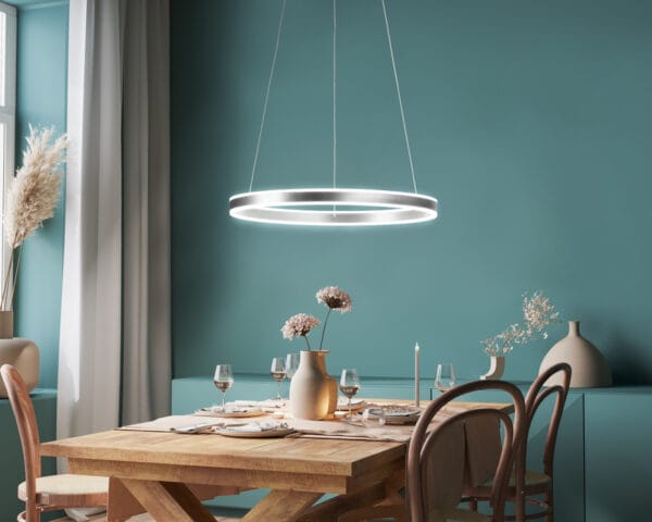 Suspension LED métal nickel – Image 2