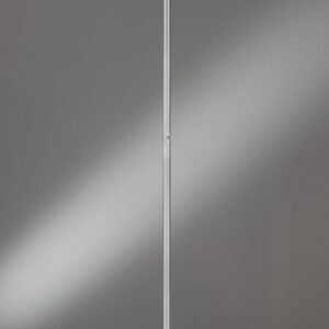 Lampadaire LED métal nickel