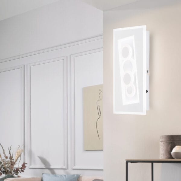 Plafonnier LED métal blanc – Image 2