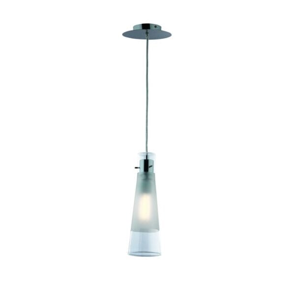 Suspension KUKY SP1 verre clair/satiné