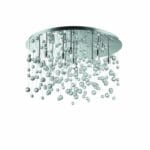 Plafonnier NEVE PL12 chrome verre clair