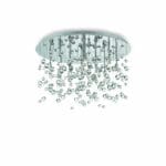 Plafonnier NEVE PL8 chrome verre clair