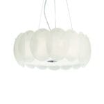 Suspension OVALINO SP8 verre satiné