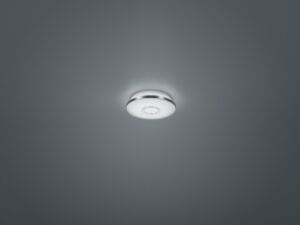 Plafonnier LED chrome/acrylique effet étoilé