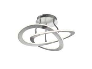 Plafonnier LED métal nickel