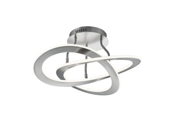 Plafonnier LED métal nickel