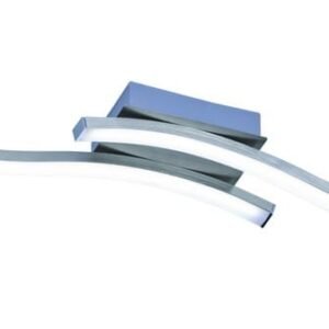 Plafonnier LED nickel/acrylique