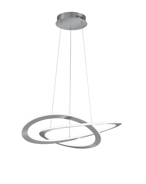 Suspension LED métal nickel