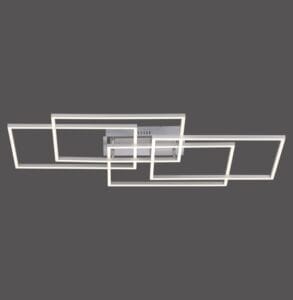 Plafonnier LED nickel/acrylique
