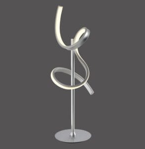 Lampe LED nickel/acrylique