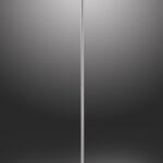 Lampadaire LED nickel