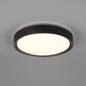 Plafonnier salle de bain noir