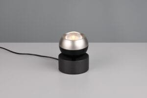Lampe LED métal noir/Nickel