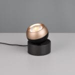 Lampe LED métal noir/Coffee