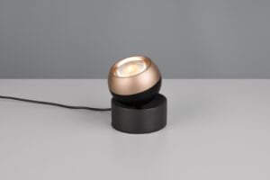 Lampe LED métal noir/Coffee