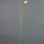 Lampadaire LED vert/bois clair