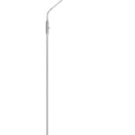 Liseuse LED décor nickel