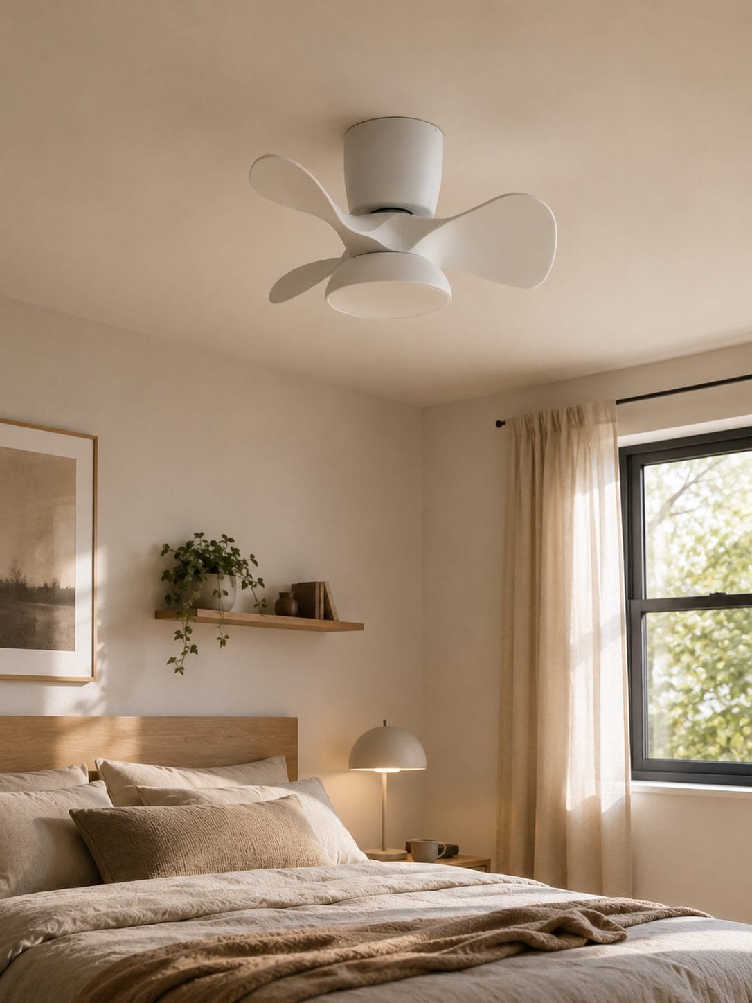 Ventilateur à pales finition blanc – Image 2