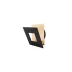 Applique LED métal noir/or