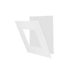 Applique LED métal blanc