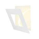 Applique LED métal blanc