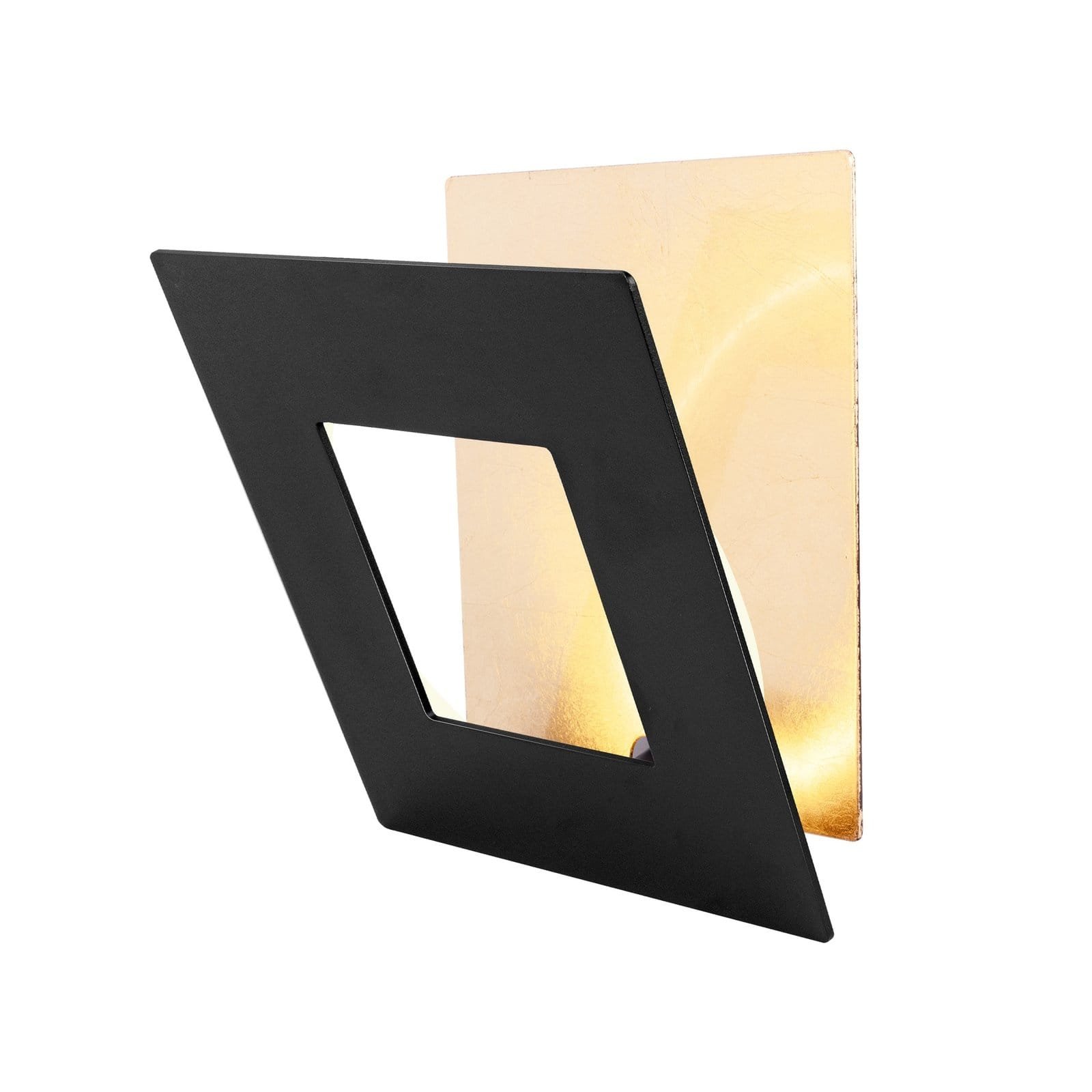 Applique LED métal blanc/doré