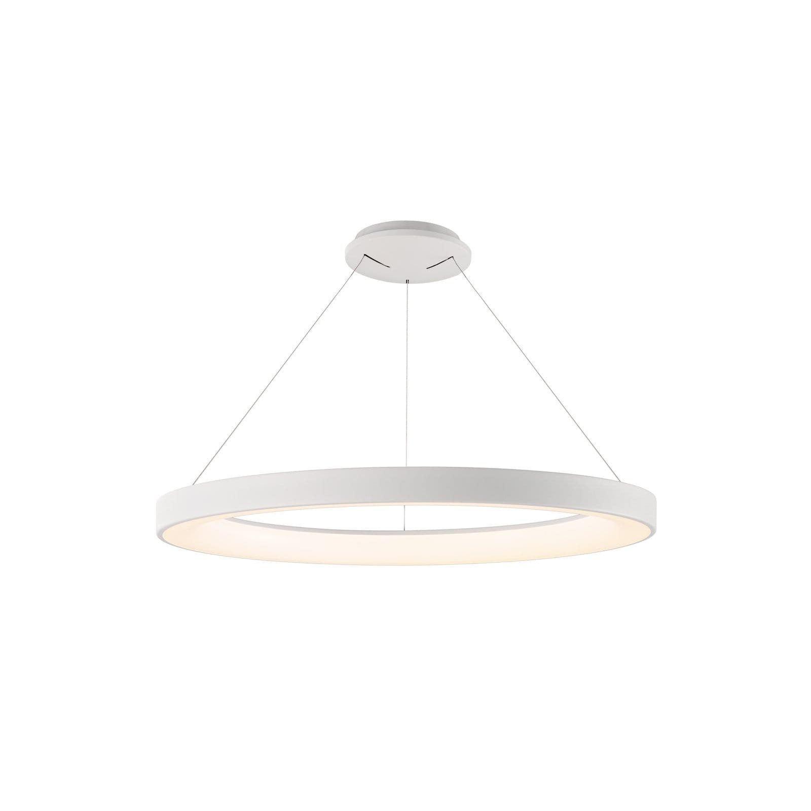 Suspension LED métal blanc