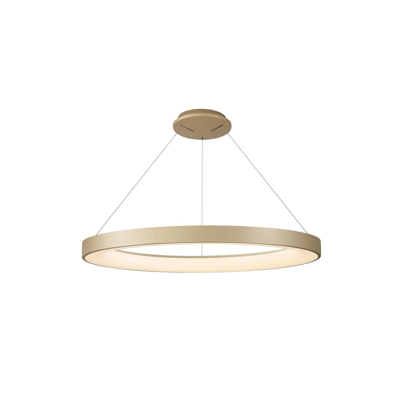 Suspension LED métal doré