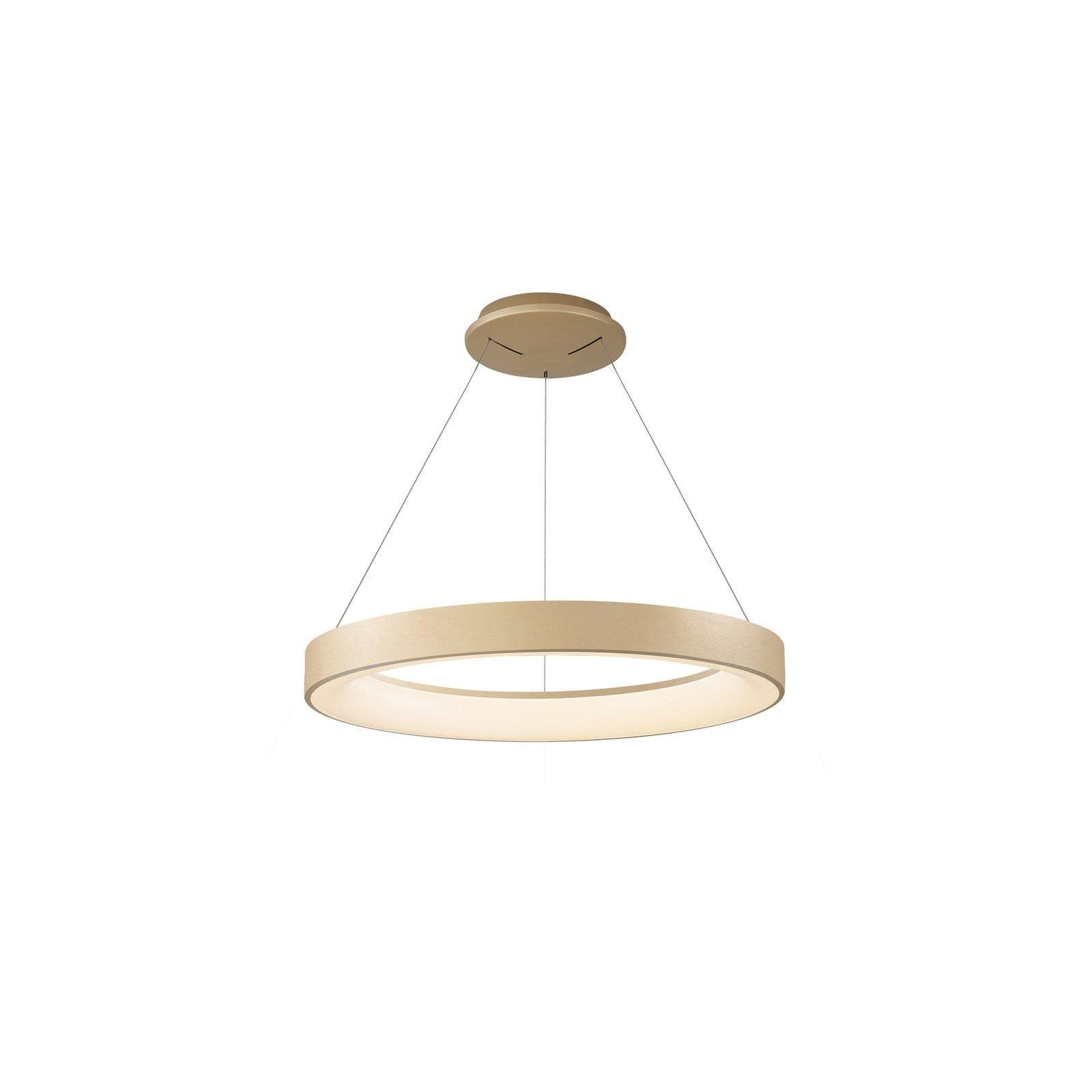 Suspension LED métal doré