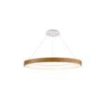 Suspension LED métal bois