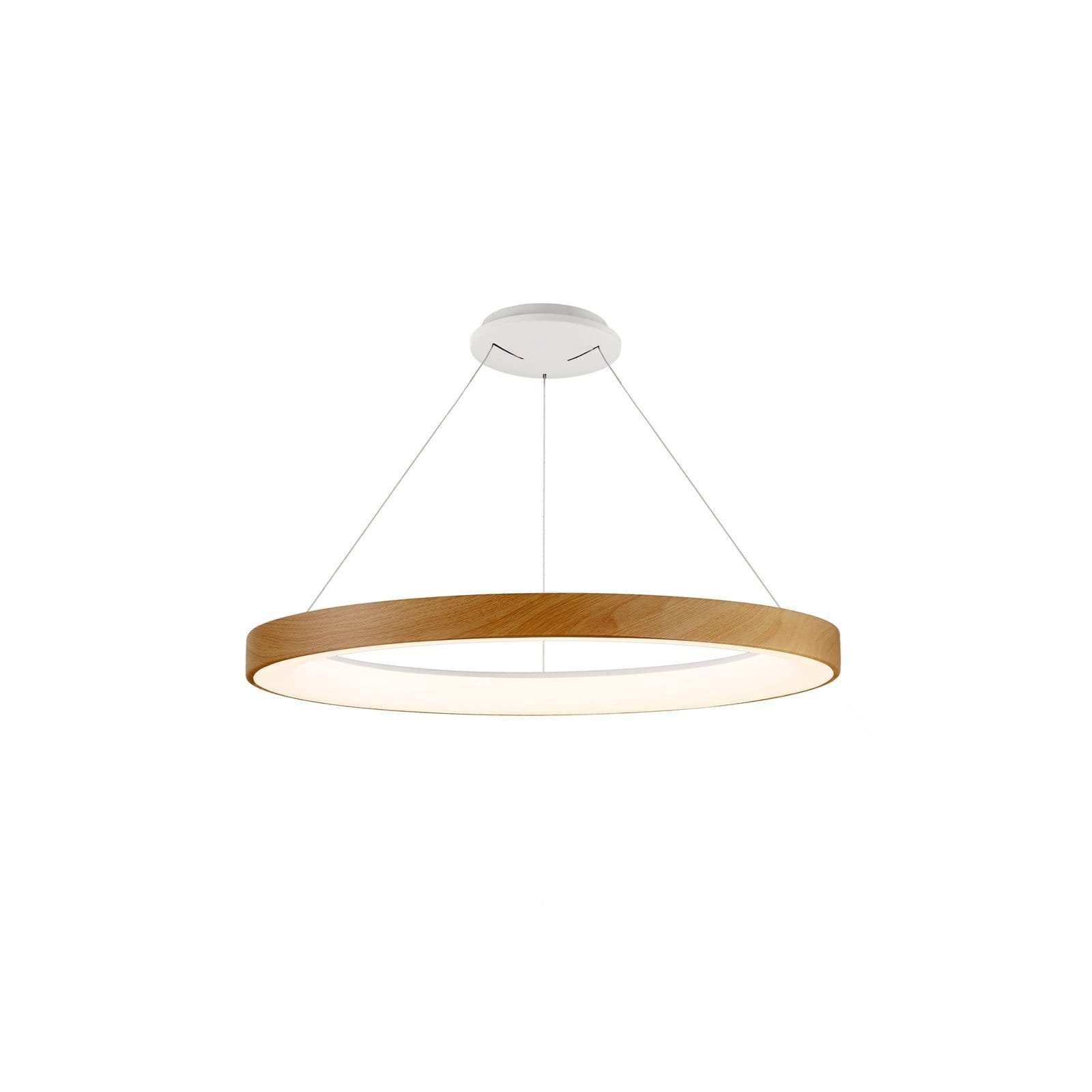 Suspension LED métal bois