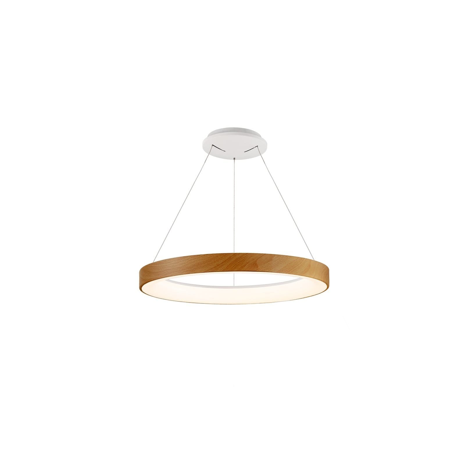 Suspension LED métal bois