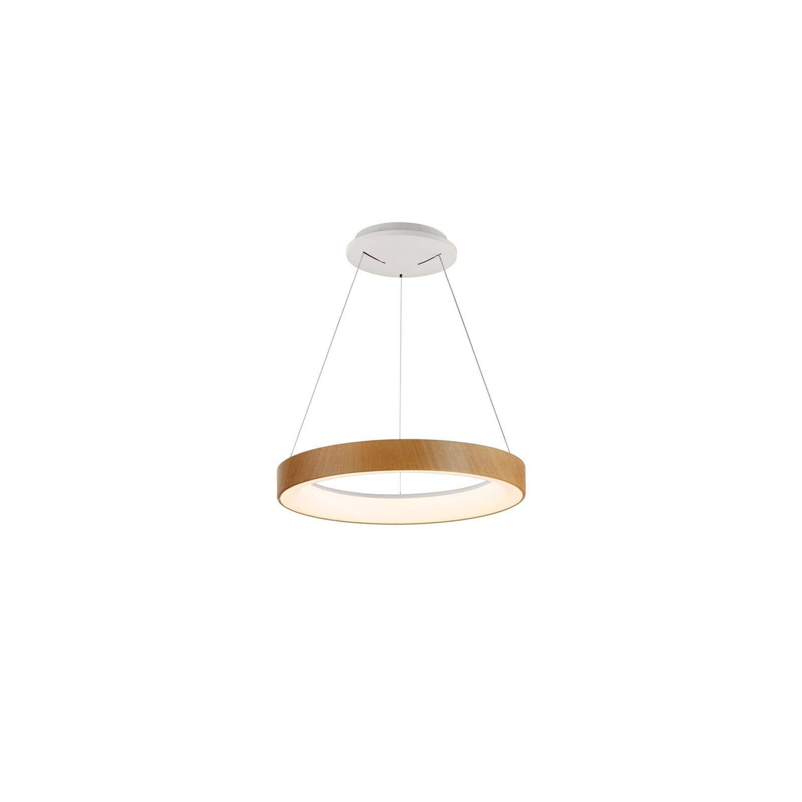 Suspension LED métal bois