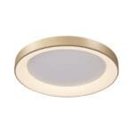 Plafonnier LED métal doré