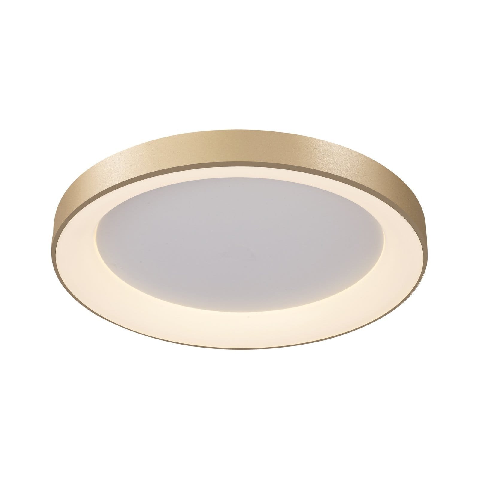 Plafonnier LED métal doré